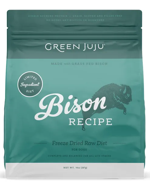 Green Juju Freeze Dried Limited Ingredient Bison 14 oz.