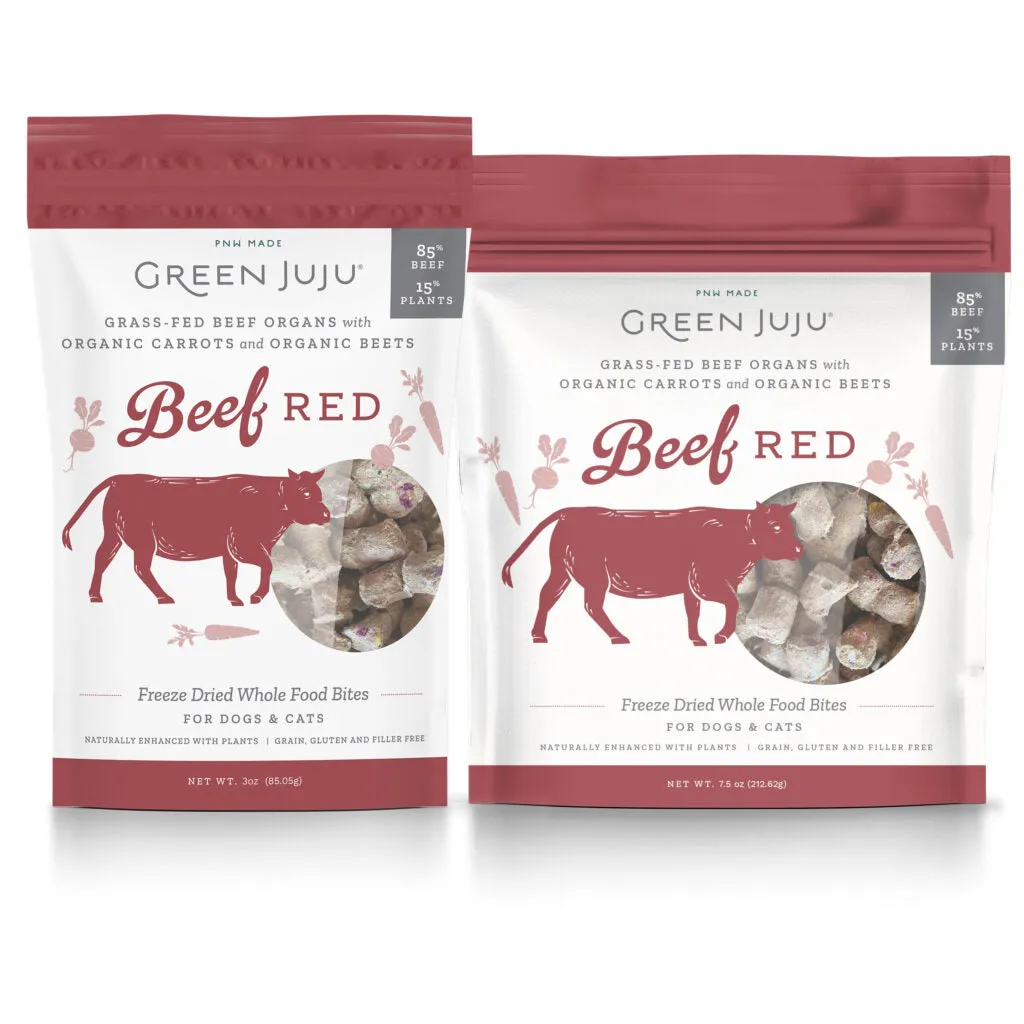 Green Juju Freeze-Dried Whole Food Bites - Beef Red