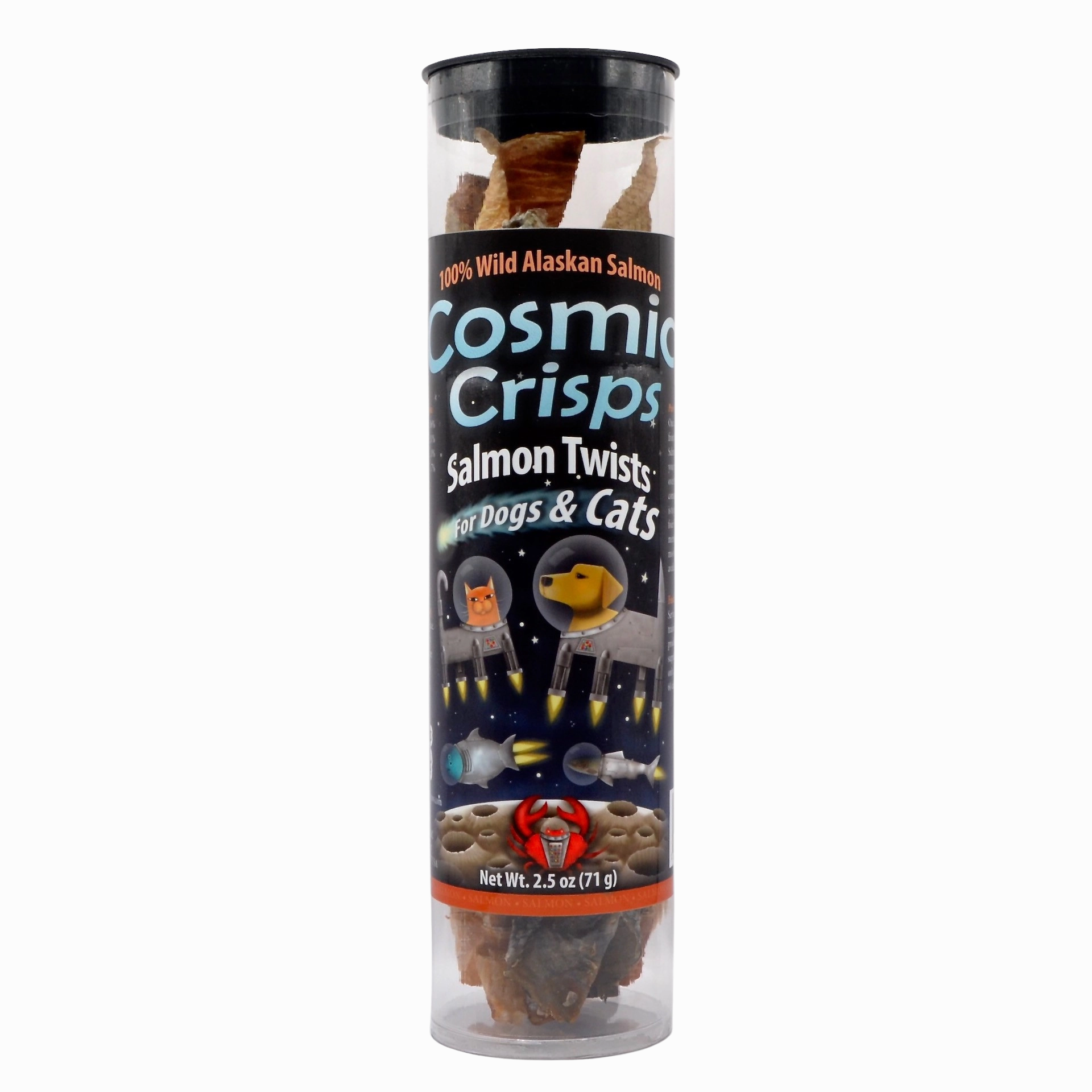 Happy Claws Lucky Paws Cosmic Salmon Twists 2.5oz Tube