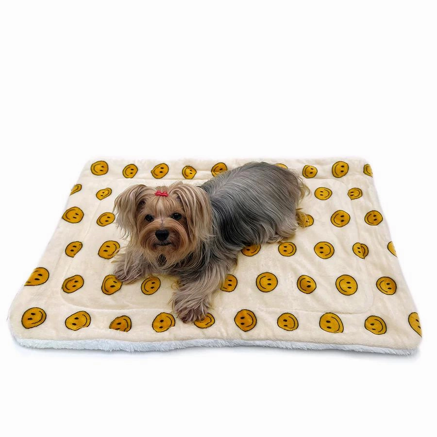 Happy Face Ultra Plush Dog Blanket