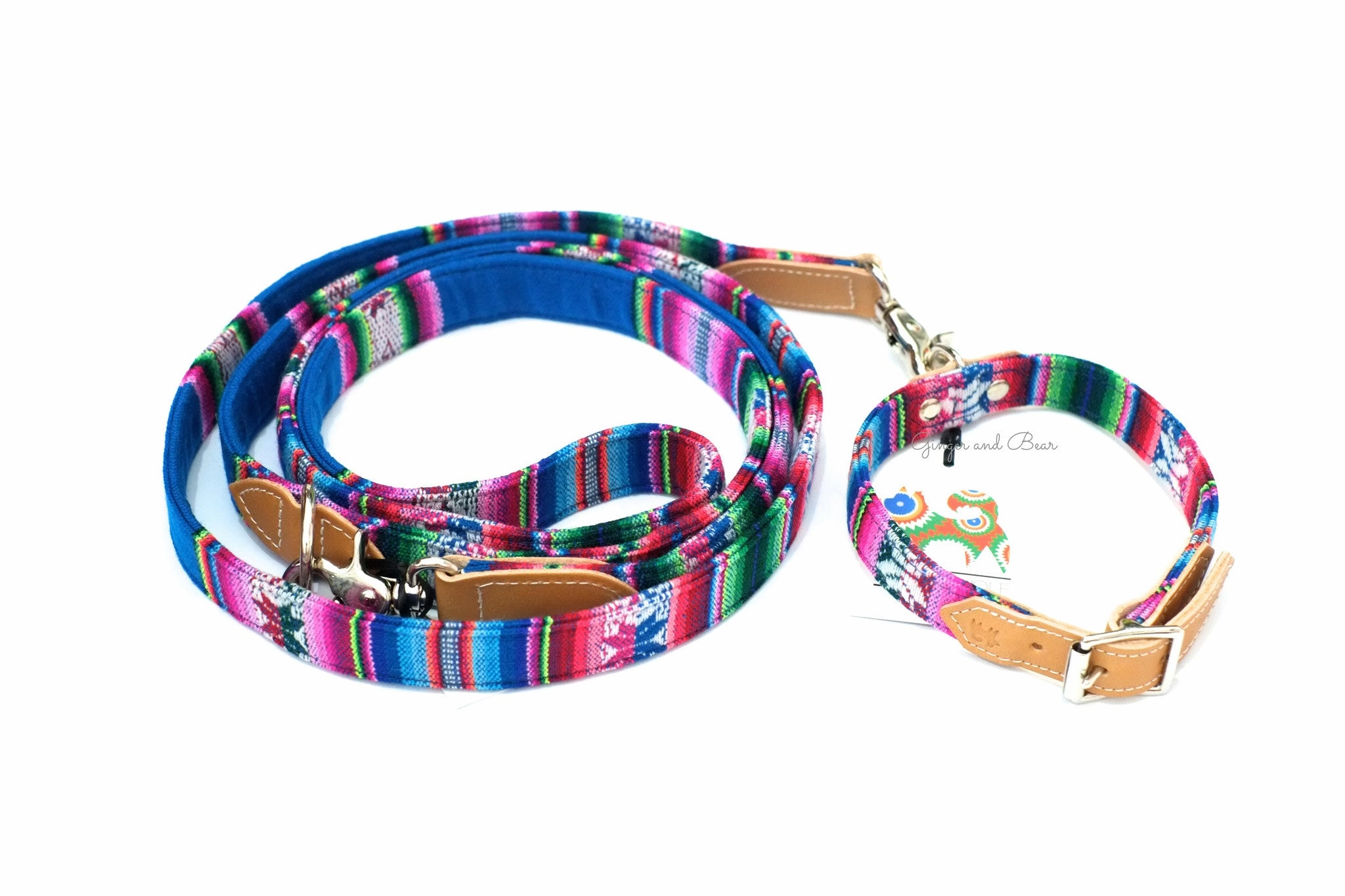 Hiro Wolf Collar: Blue Inca