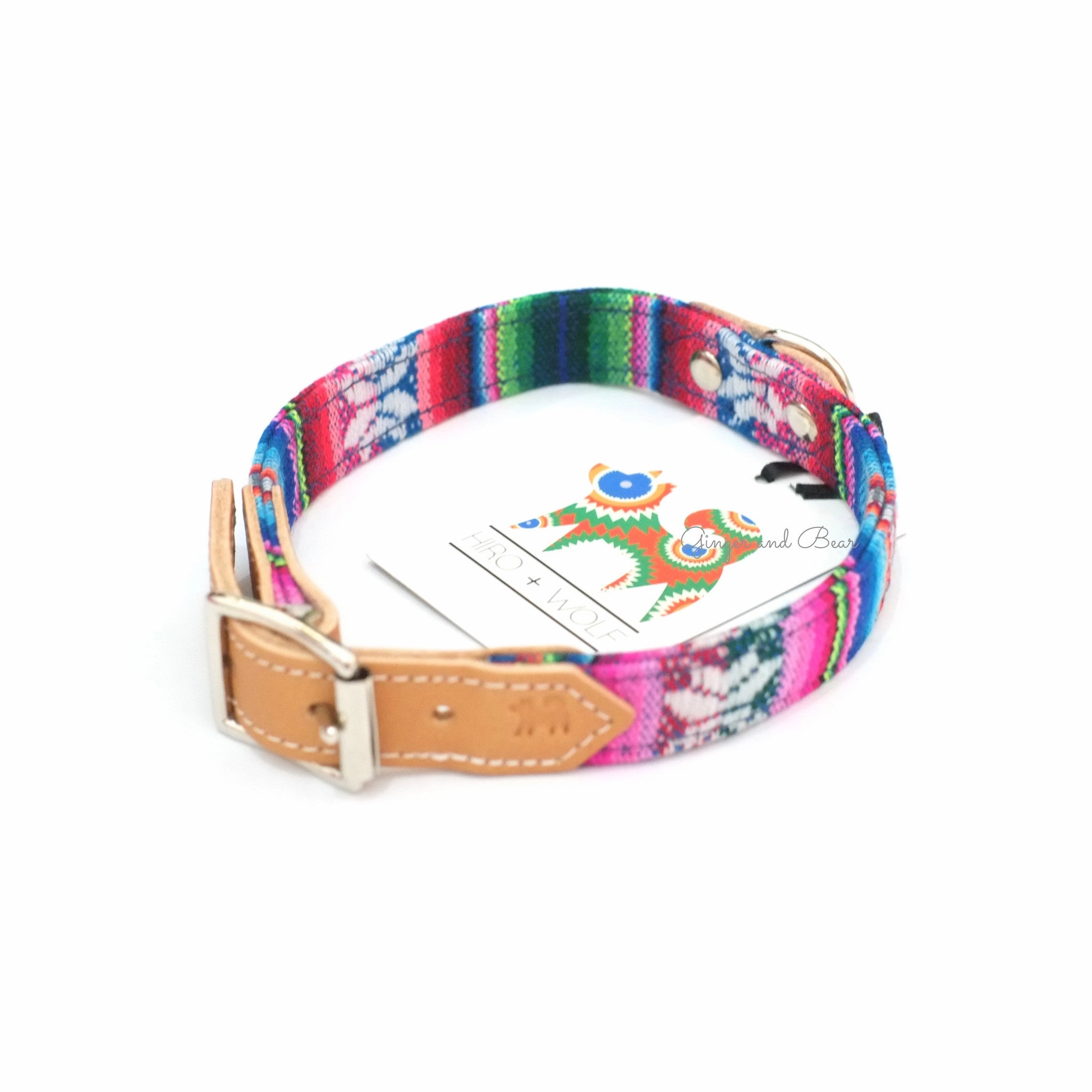 Hiro Wolf Collar: Blue Inca
