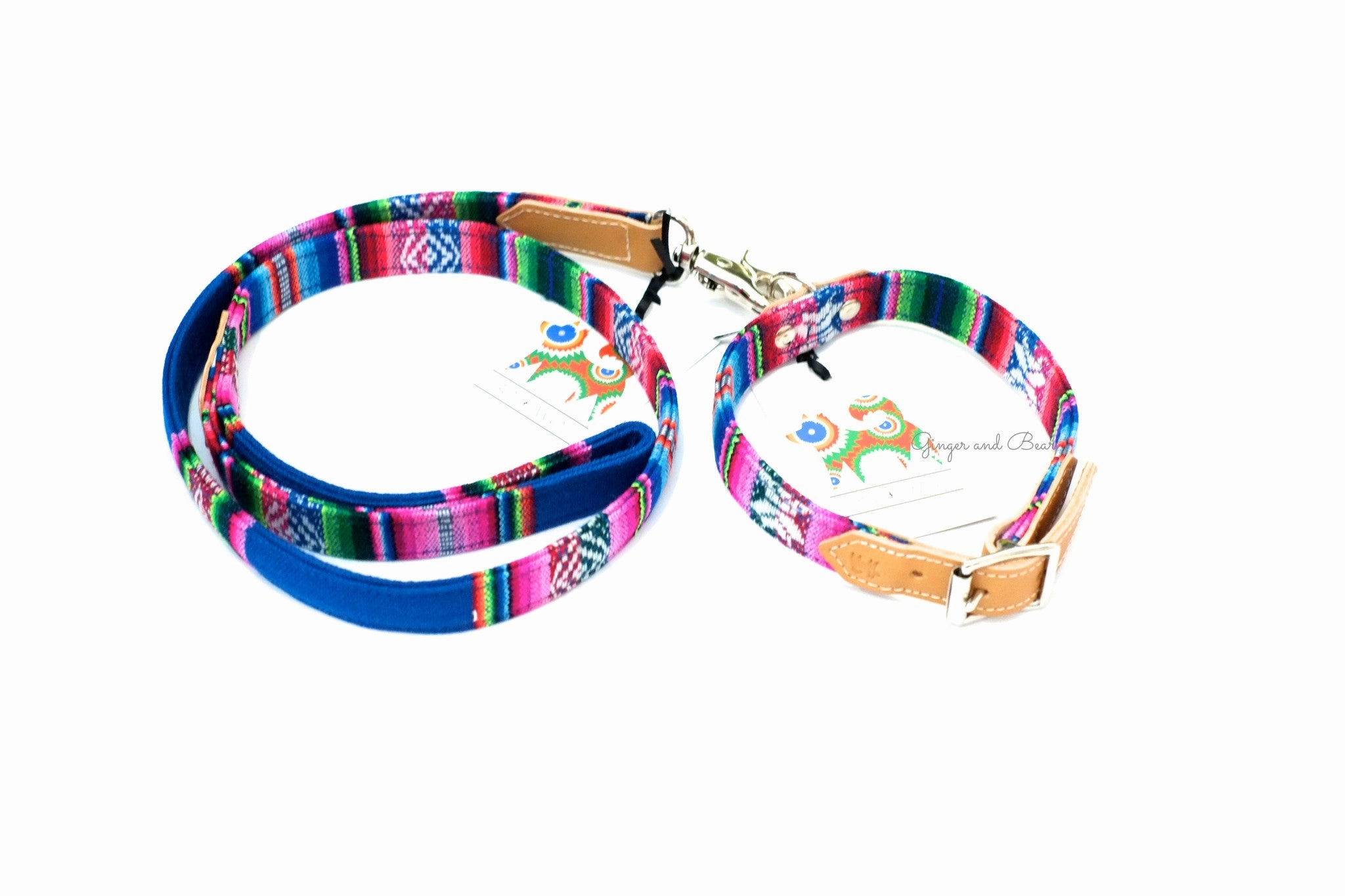 Hiro Wolf Collar: Blue Inca