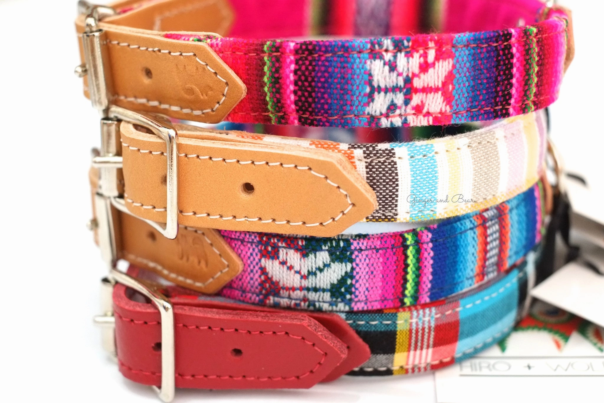 Hiro Wolf Collar: Masai Blue Check