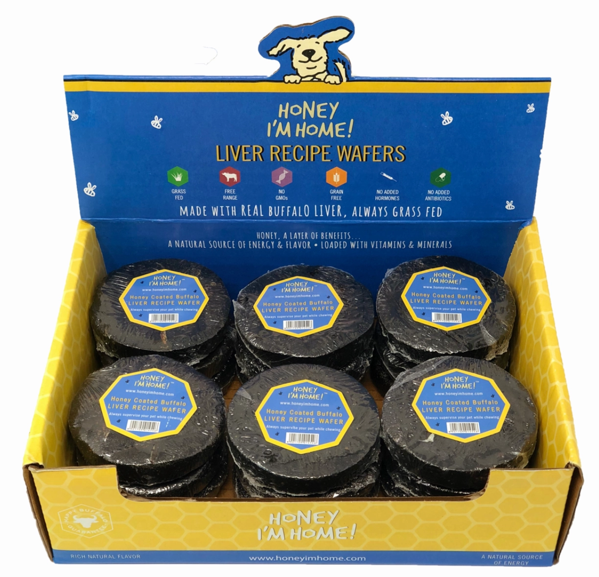 Honey I'm Home! Individual Buffalo Liver Wafer