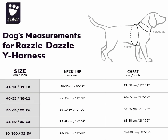 Hurtta Dog Y-Harness: Razzle Dazzle, Blackberry