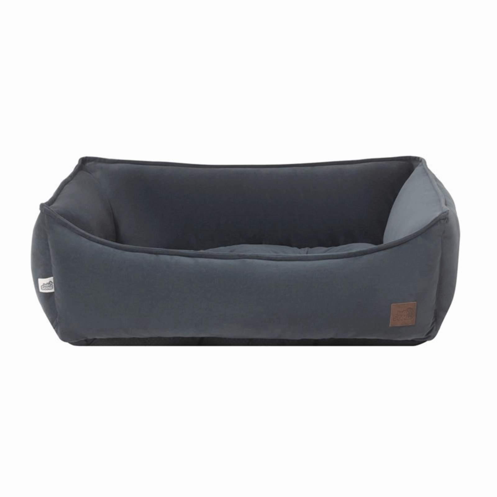 Indie and Scout Velvet Bolster Dog Bed