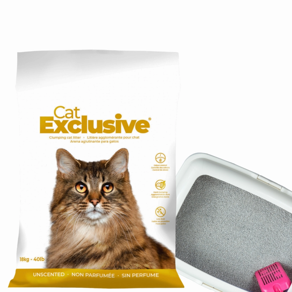 Intersand Cat's Exclusive Sodium Bentonite Clumping Unscented Cat Litter