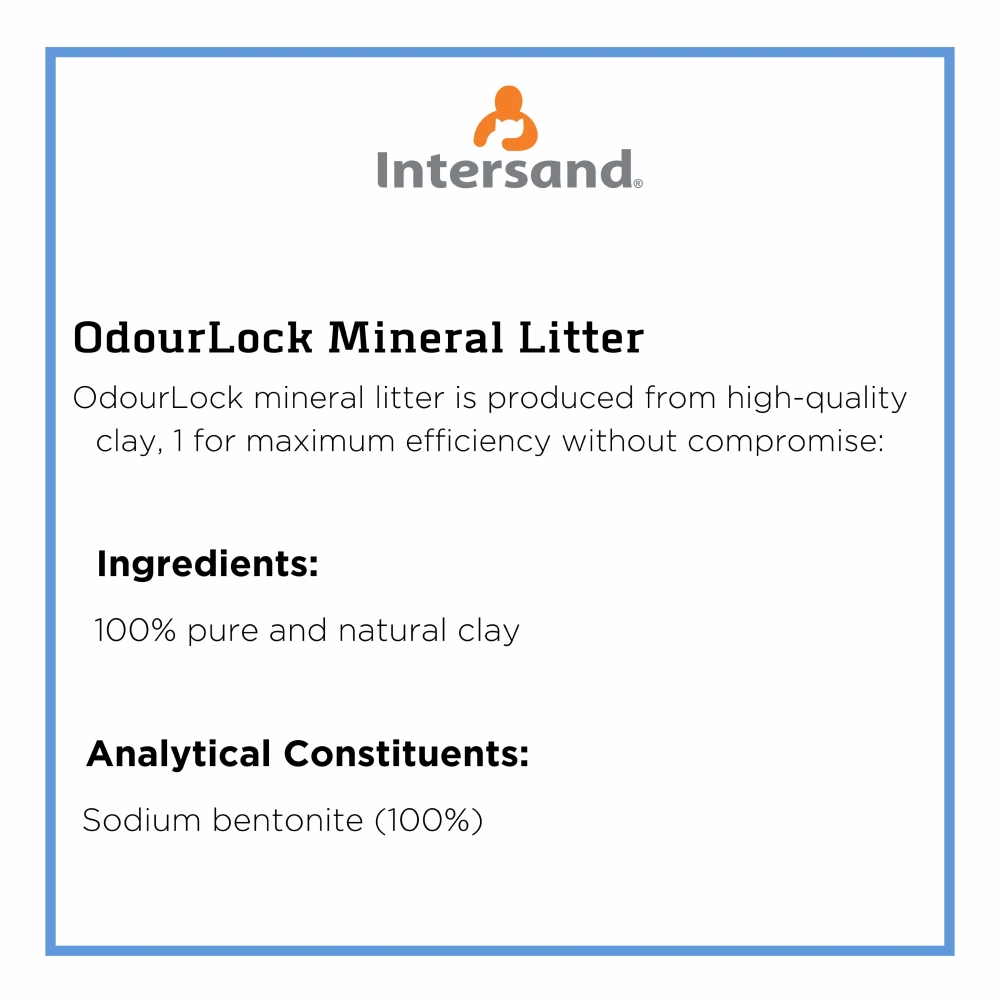 Intersand Unscented Odour Lock Cat Litter