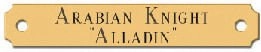 Jeffers Brass Nameplates for Halter