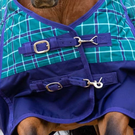 Jeffers Economy 600D Plaid Medium-Weight Horse Turnout Blanket