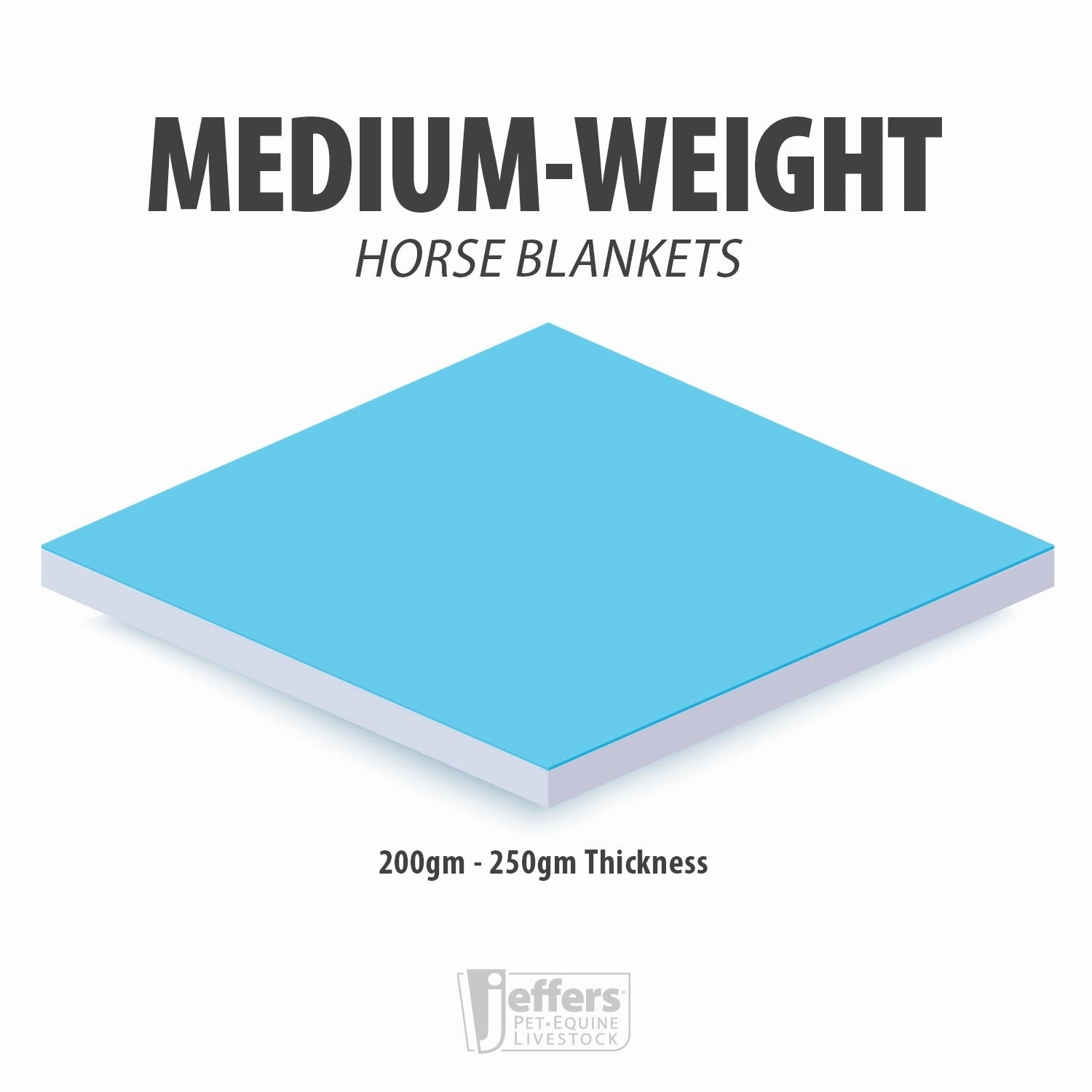 Jeffers Economy Plus 1200 Denier Combo Neck Medium Weight Horse Turnout Blanket, 240 grams