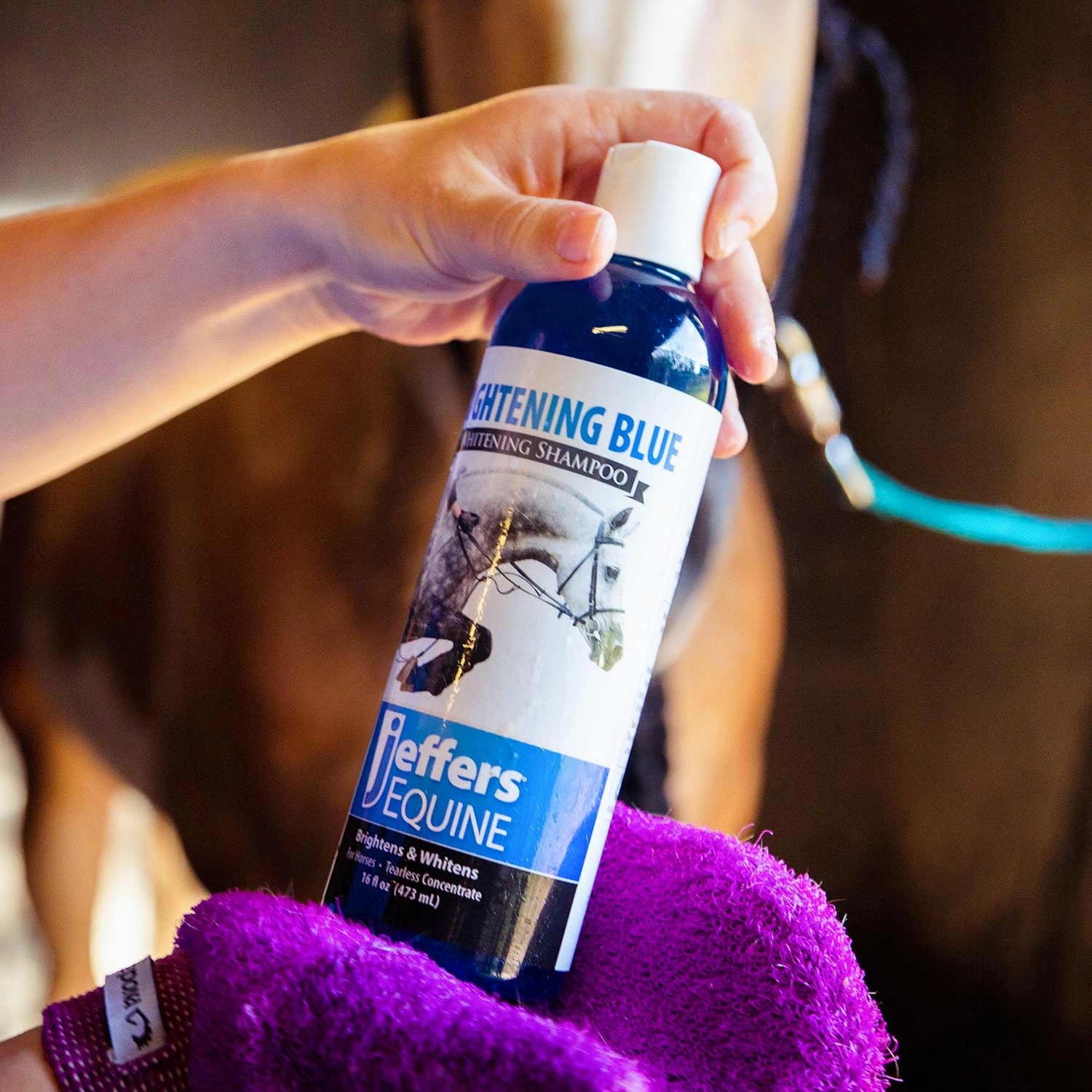 Jeffers Equine Brightening Blue Whitening Horse Shampoo