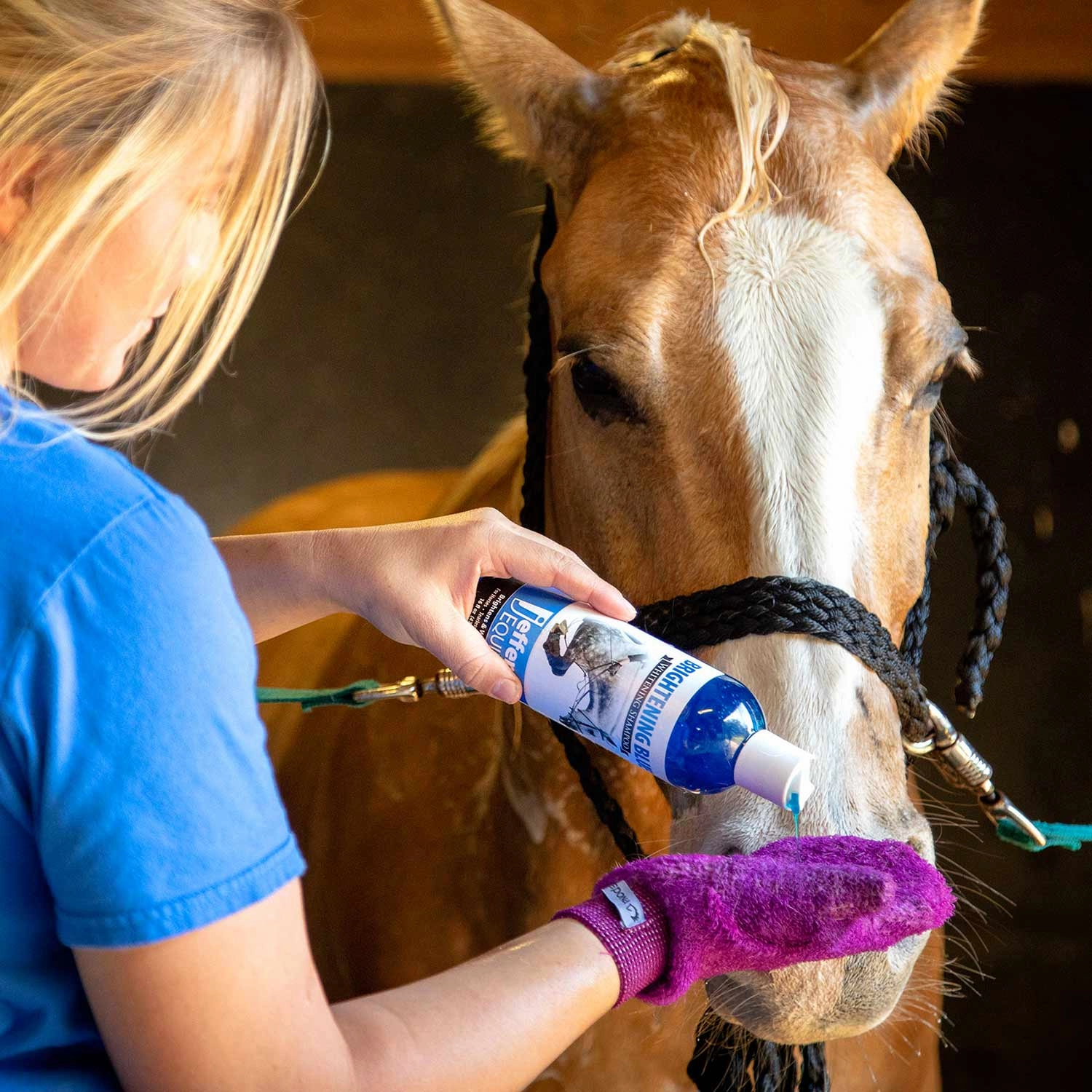 Jeffers Equine Brightening Blue Whitening Horse Shampoo