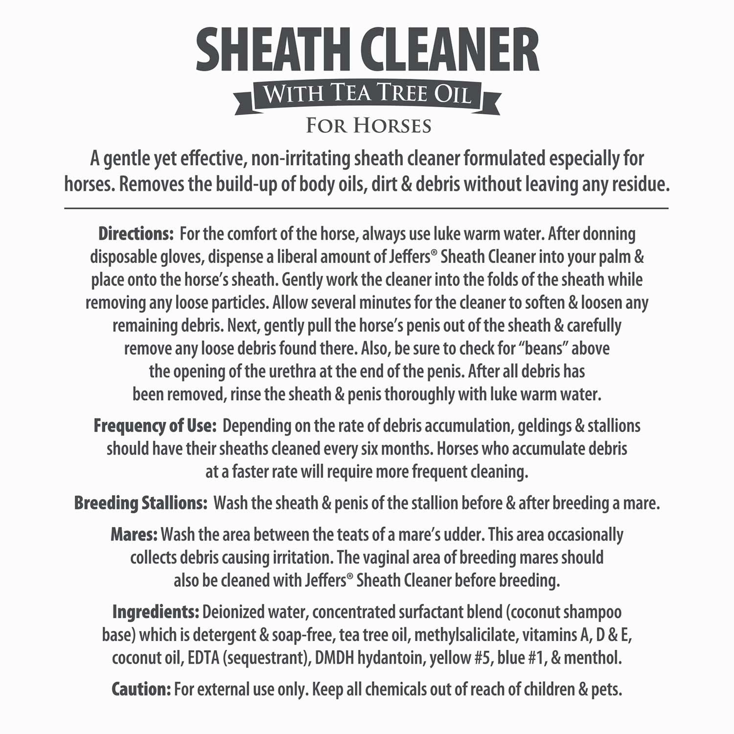 Jeffers Equine Sheath Cleaner for Horses, 16 oz