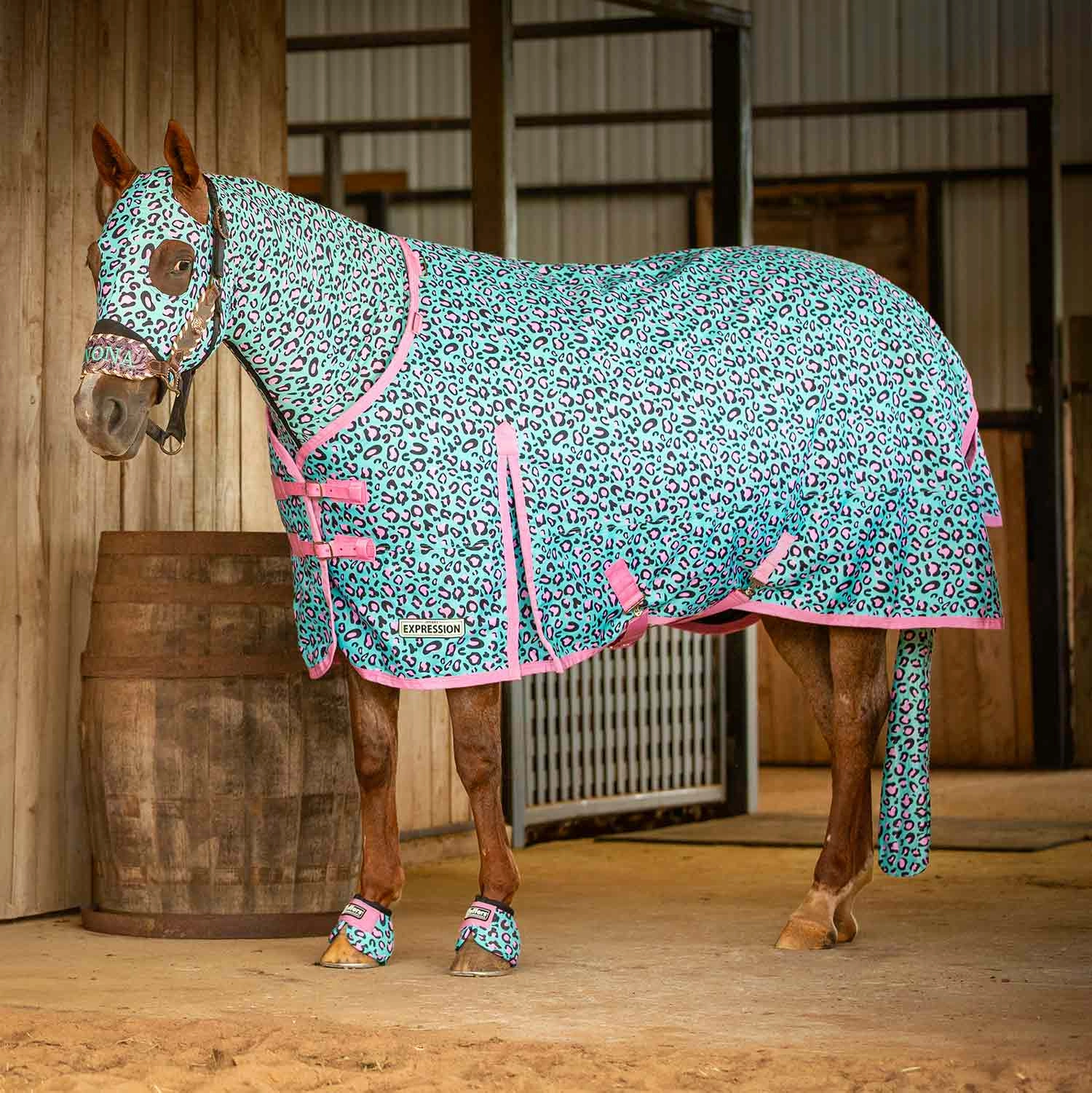 Jeffers Expression 1200 Denier Standard Neck Turnout Horse Blanket, 240 Gram