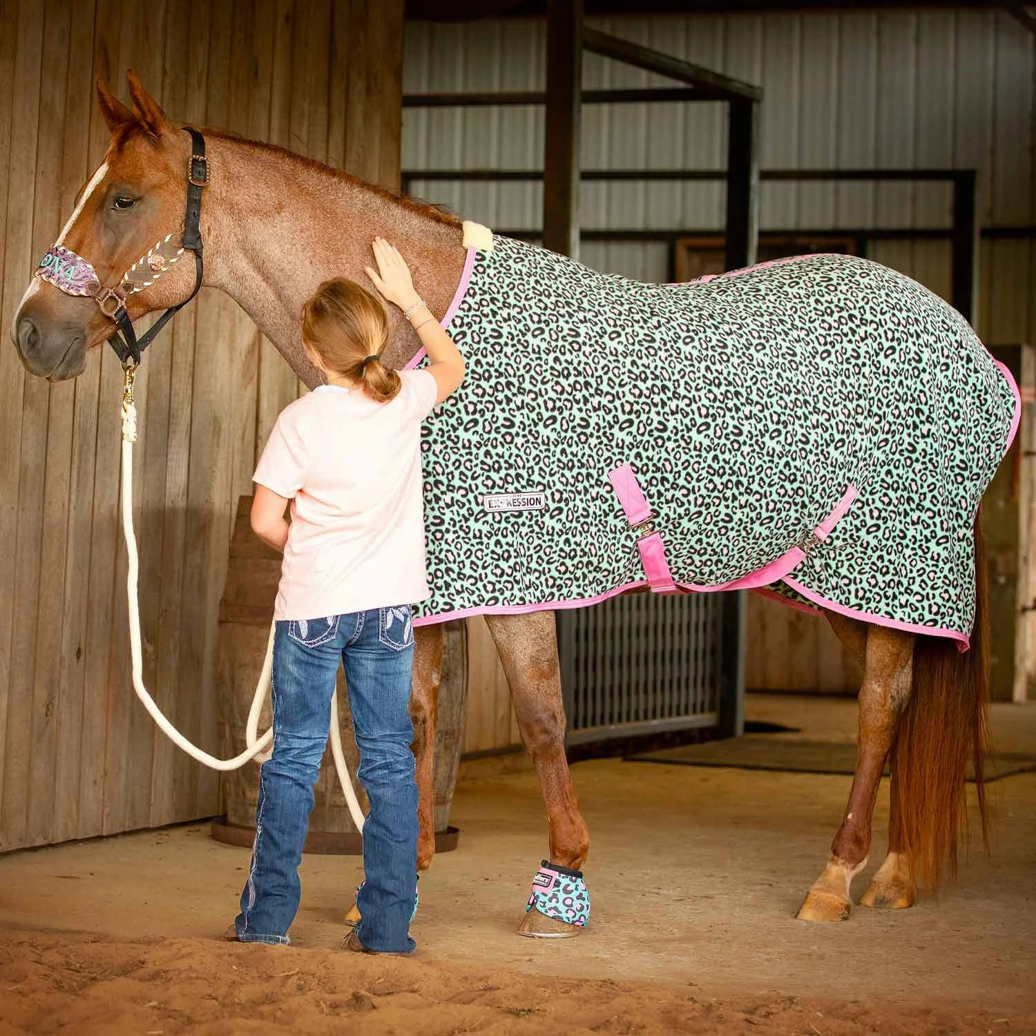 Jeffers Expression Standard Neck Fleece Horse Cooler