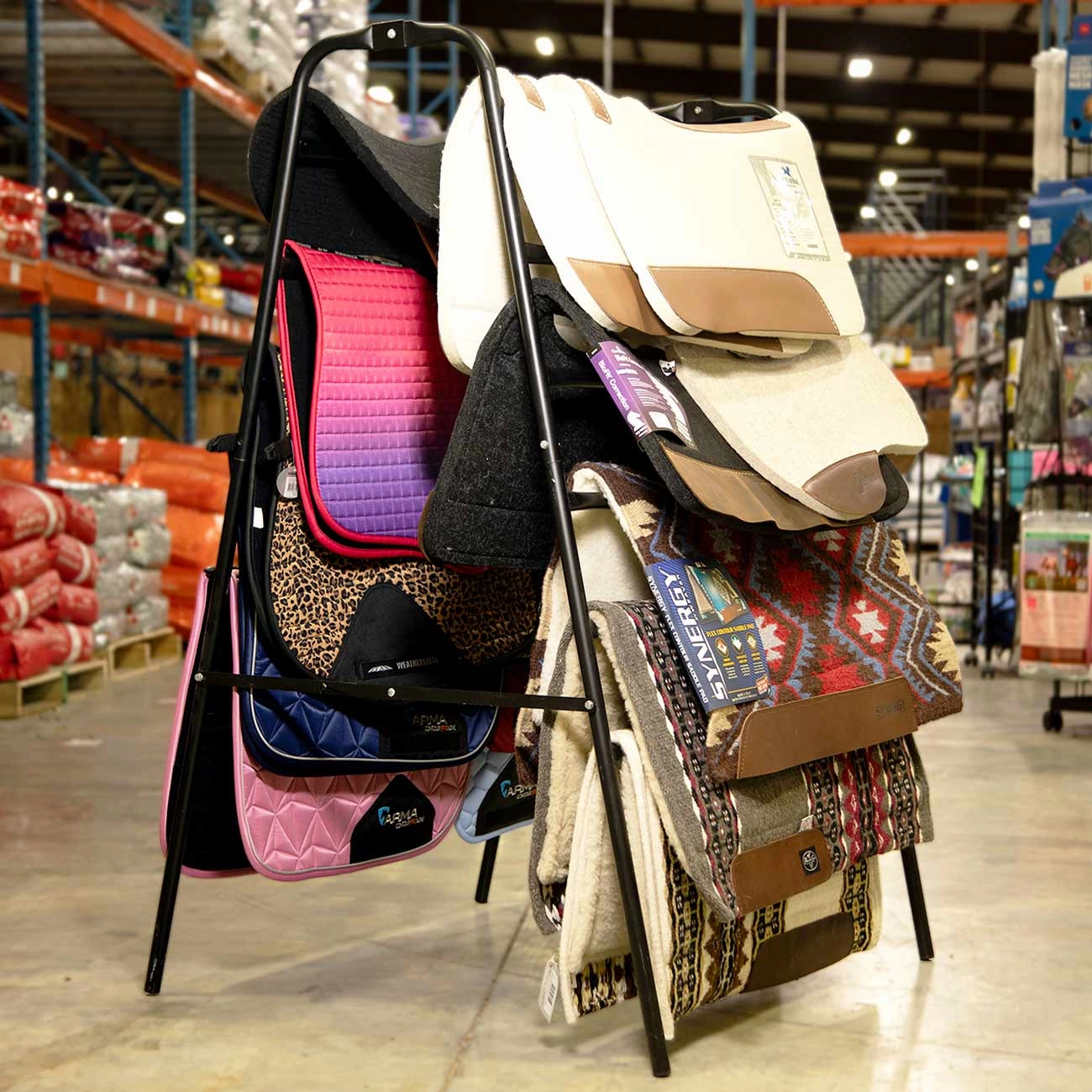 Jeffers Folding Saddle Pad Storage Rack