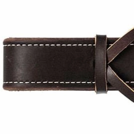 Jeffers Poplar Head Premium Doubled & Stitched Latigo Leather Off Billet