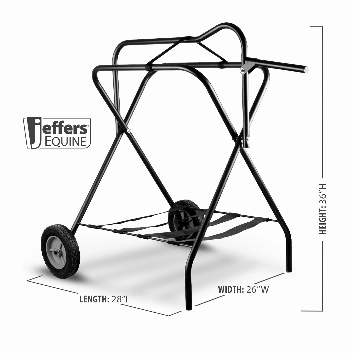 Jeffers Rolling Folding Saddle Rack