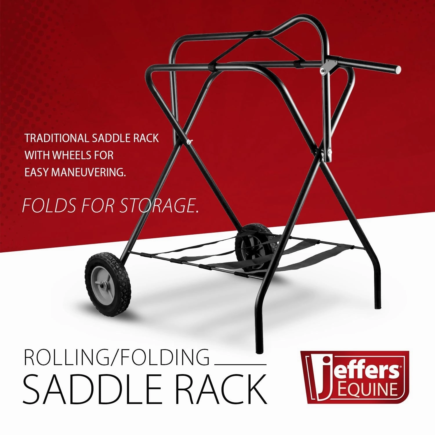 Jeffers Rolling Folding Saddle Rack