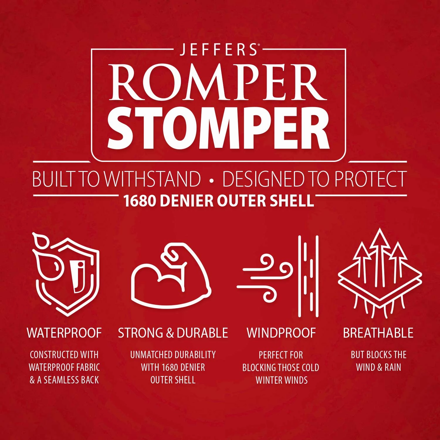 Jeffers Romper Stomper Horse Turnout Sheet, 1680 Denier, 0 Gram