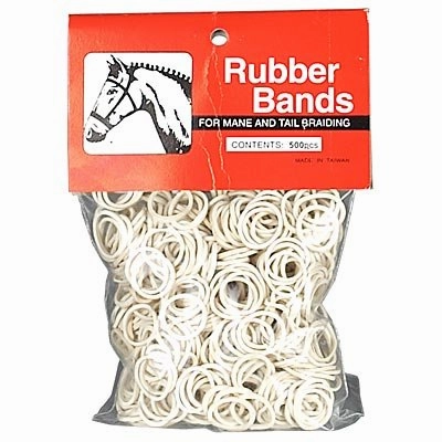 Jeffers Rubber Horse Braiding Bands for Horse Mane & Tail Braiding, 500 ct