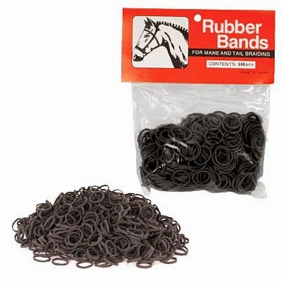 Jeffers Rubber Horse Braiding Bands for Horse Mane & Tail Braiding, 500 ct