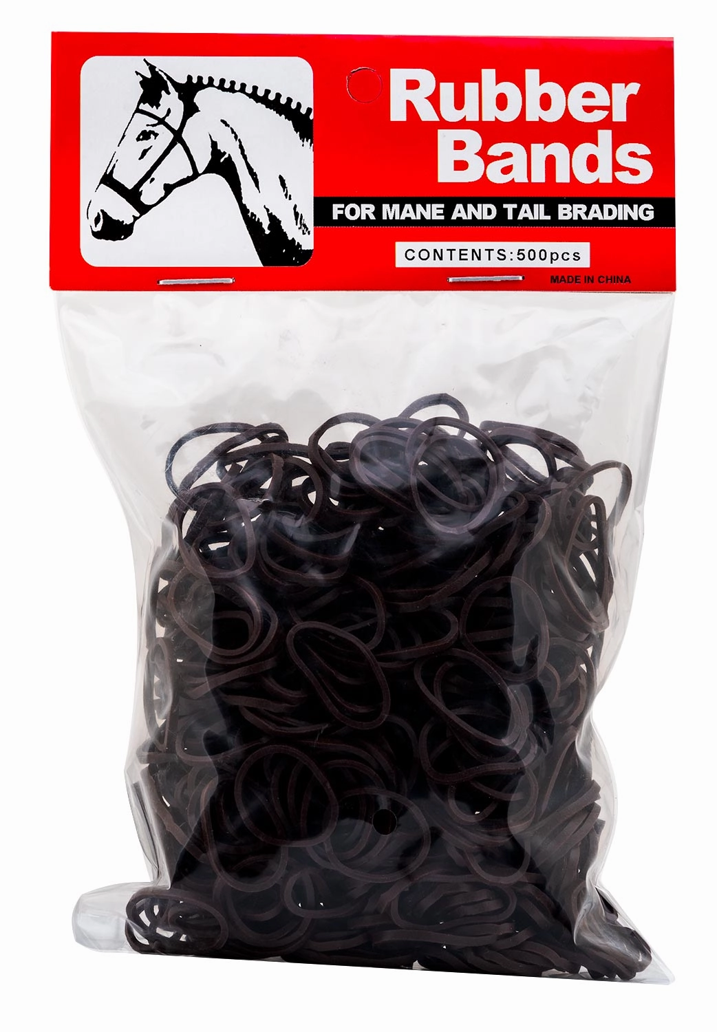 Jeffers Rubber Horse Braiding Bands for Horse Mane & Tail Braiding, 500 ct