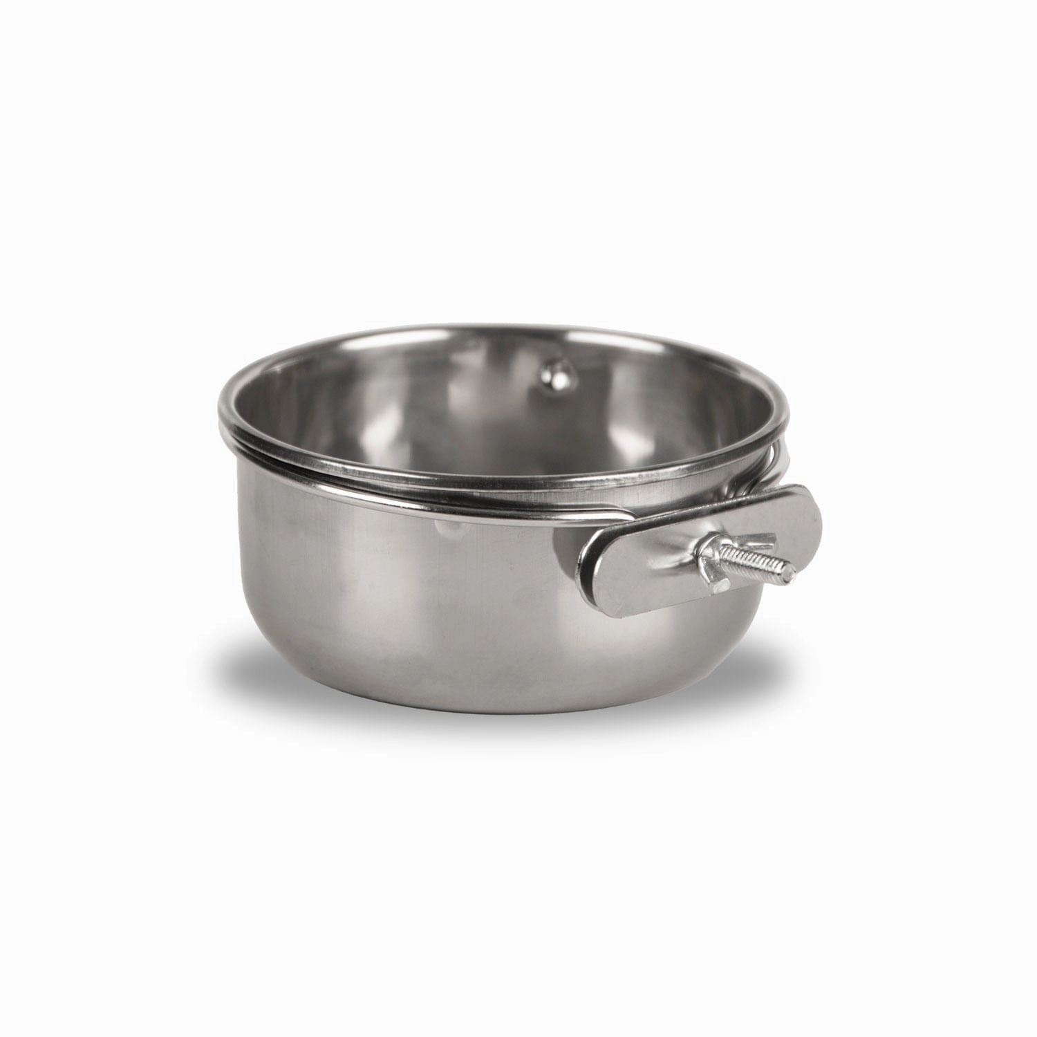 Jeffers Stainless Steel Coop/Kennel Cup with Clamp