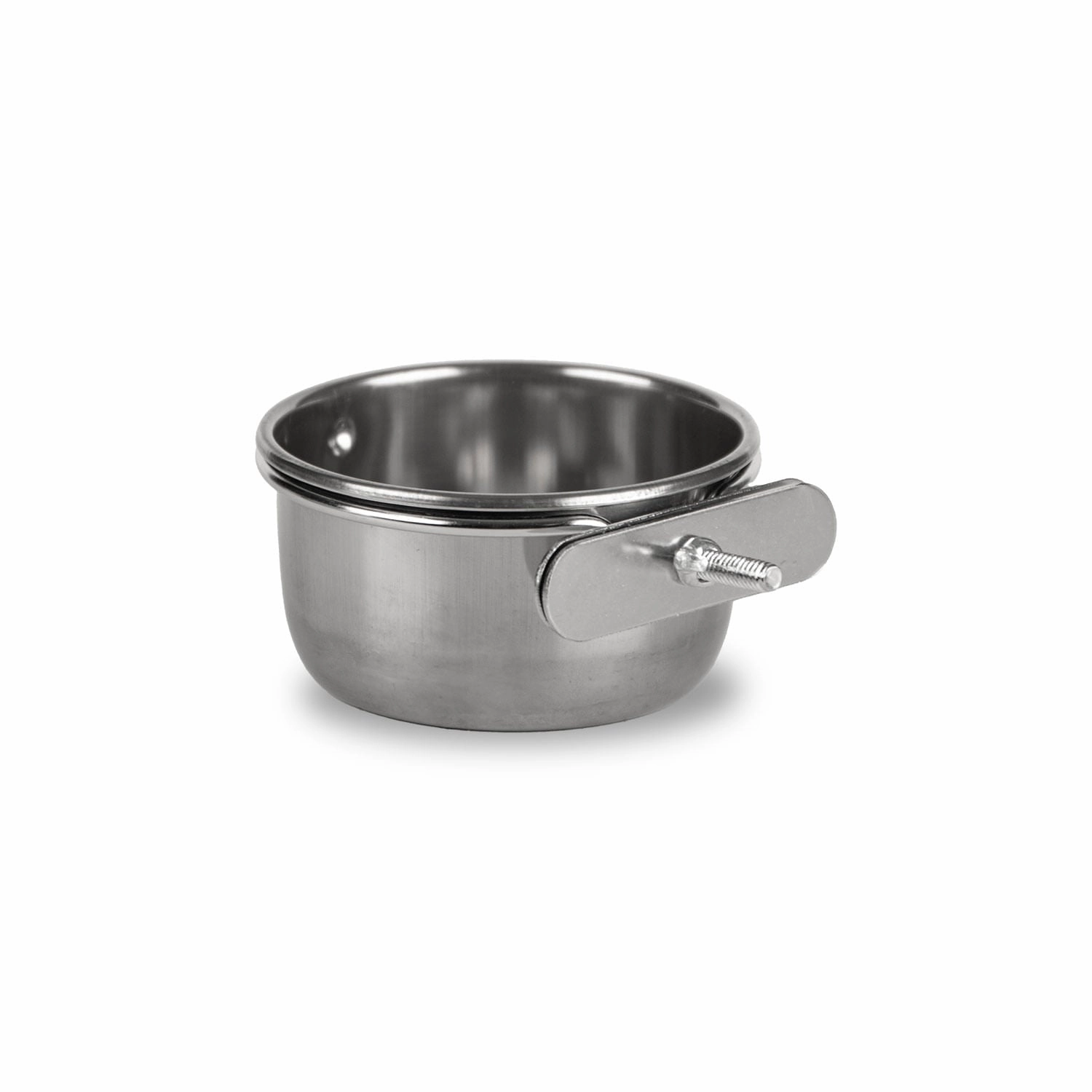 Jeffers Stainless Steel Coop/Kennel Cup with Clamp