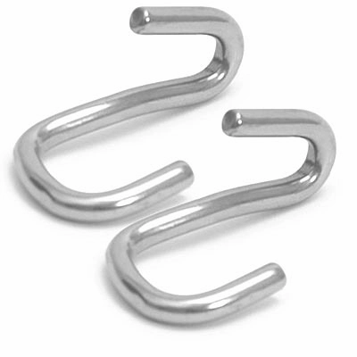 Jeffers Stainless Steel Curb Hooks, Pair