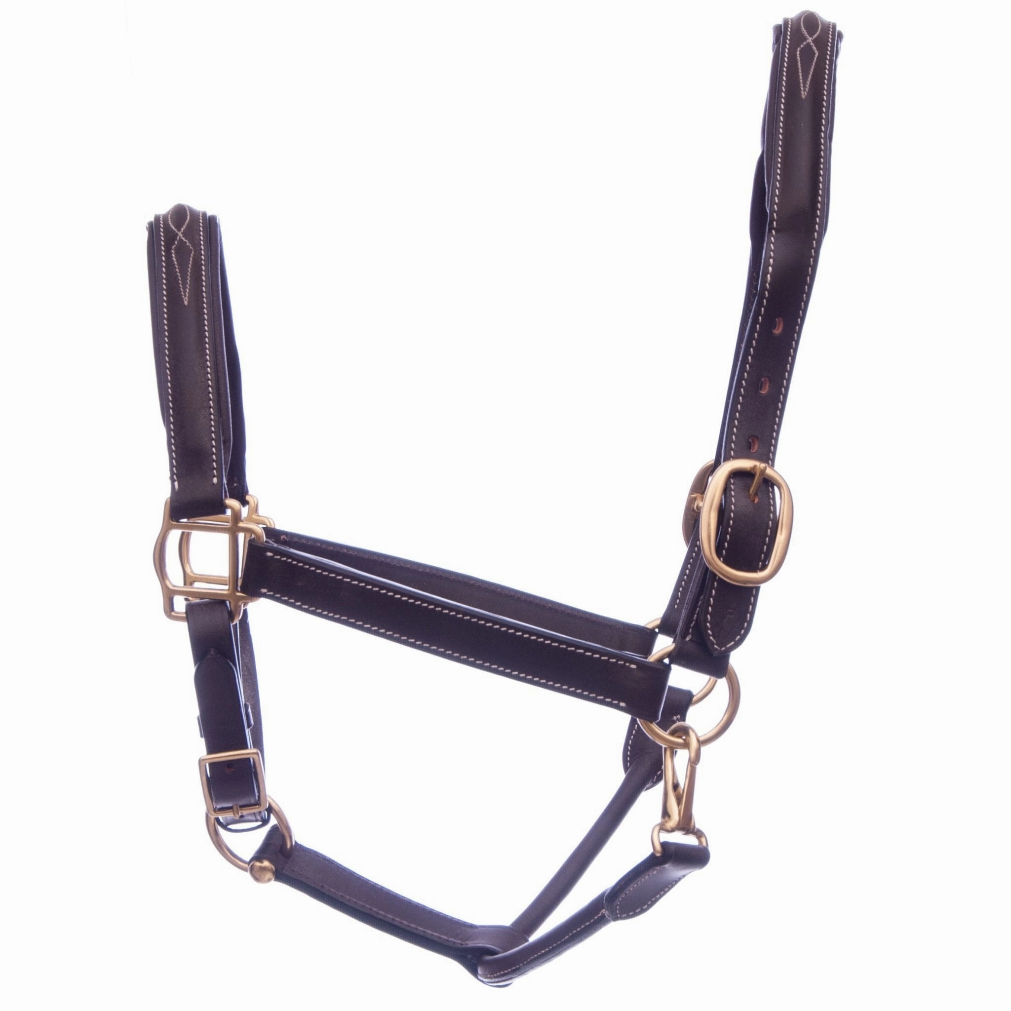 Jeffers Uniquely English Fancy Stitched Leather Horse Halter