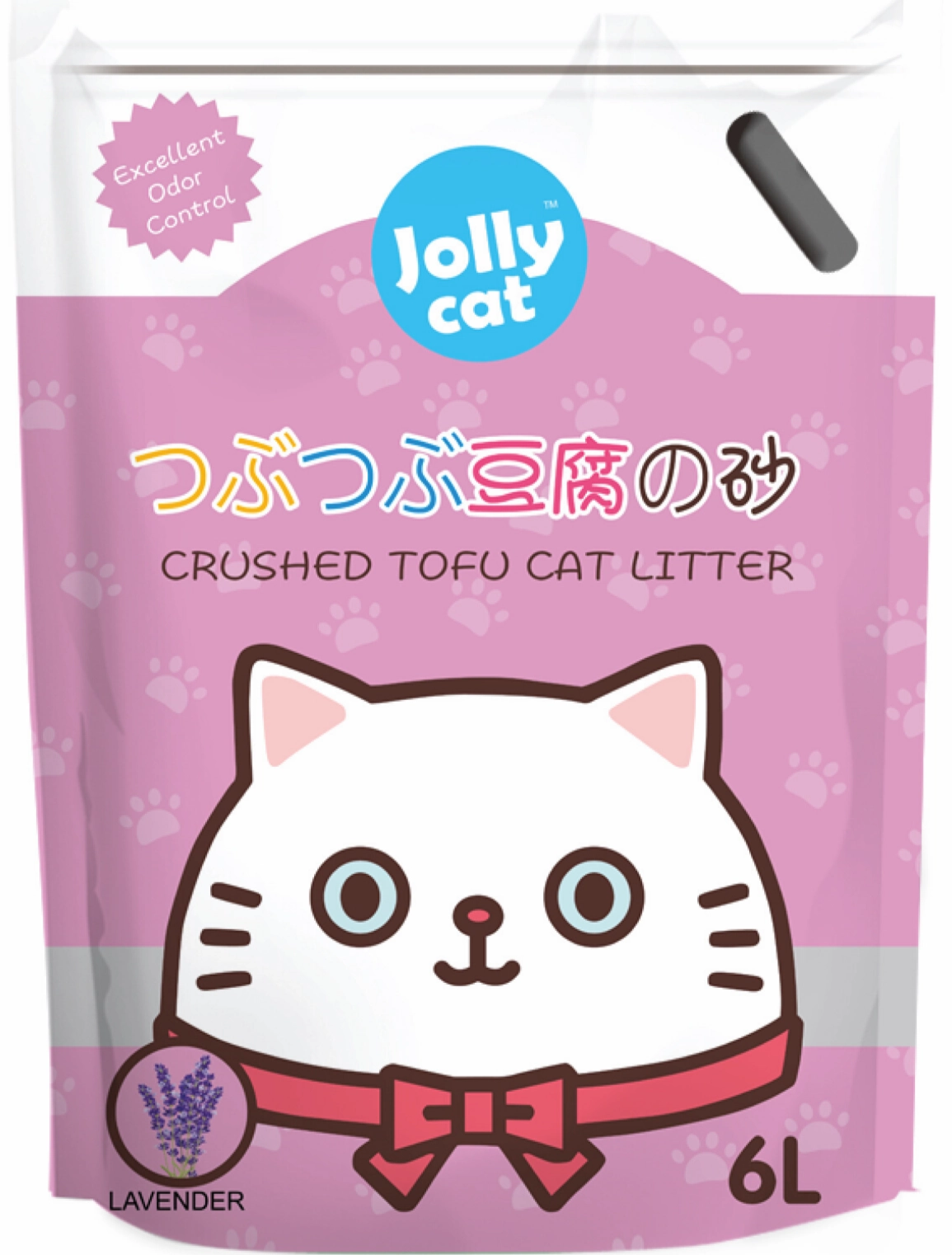 Jollycat Crushed Tofu Lavender Cat Litter 6L