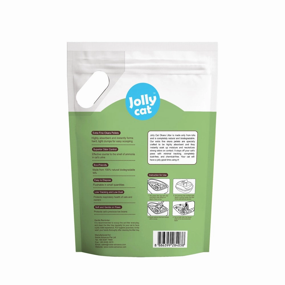 Jollycat Okara Tofu Cat Litter Green Tea 6L