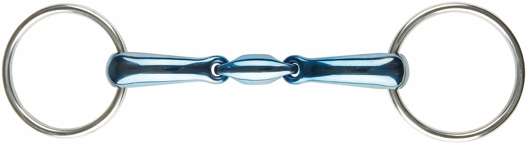 JP Korsteel Blue Steel Oval Link Loose Ring Snaffle Bit