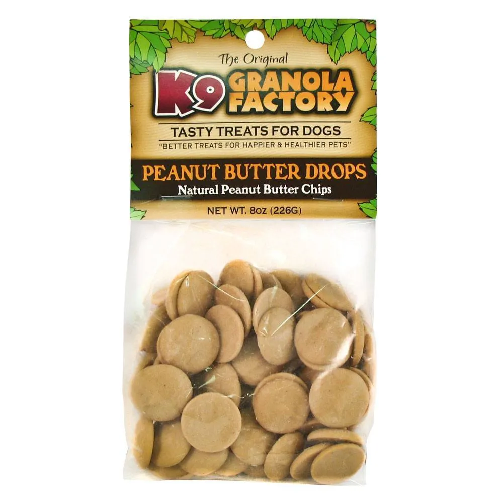 K9 Granola Factory Peanut Butter Drops 8oz Bag