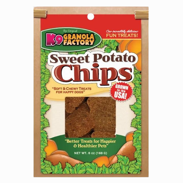 K9 Granola Factory Natural Sweet Potato Chips 6oz Bag