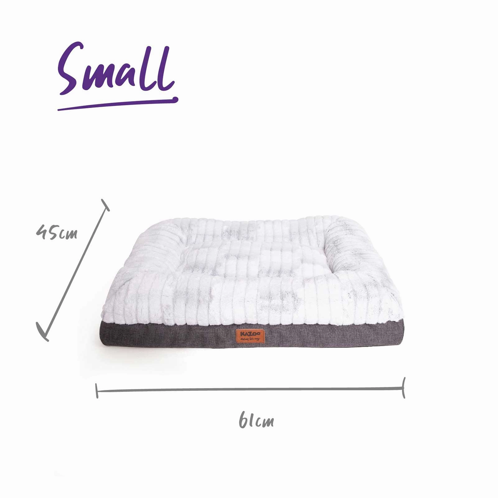 Kazoo Cloud Comfort Light Grey Dog Bed