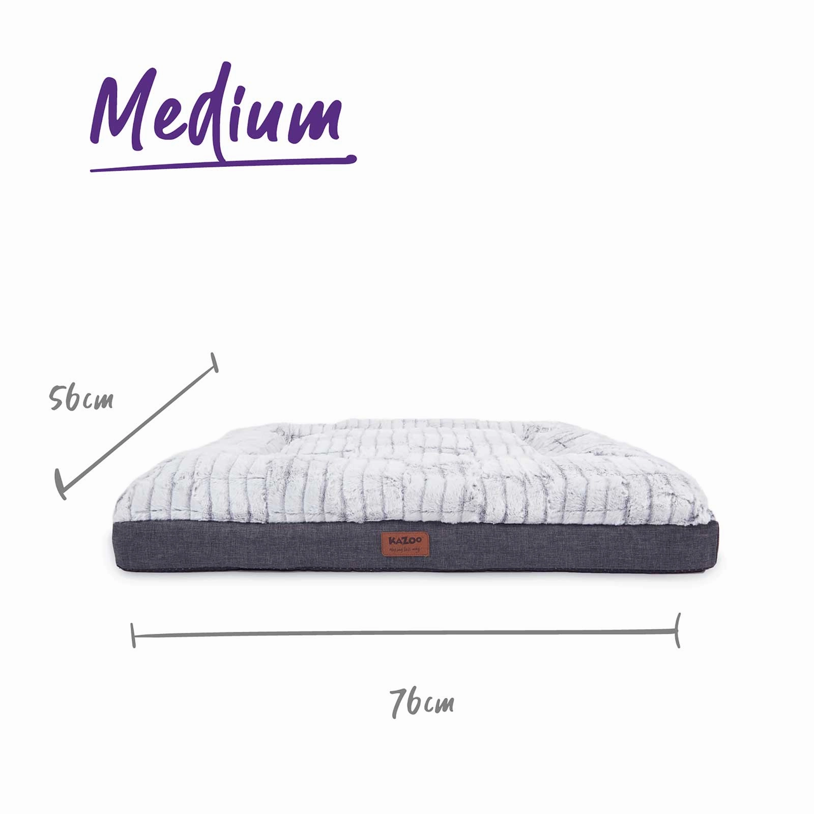 Kazoo Cloud Comfort Light Grey Dog Bed