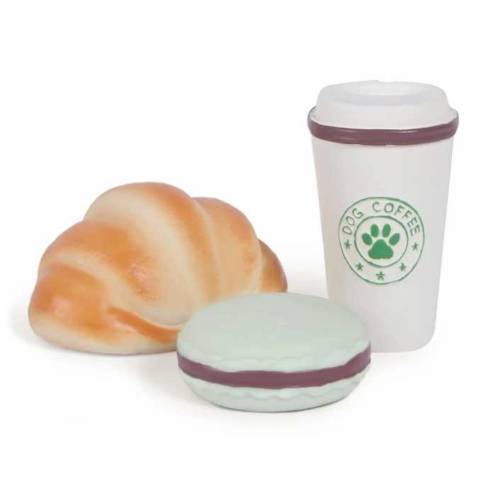 Kazoo Latex Dog Toy Assorted Mini Cafe Treat - Single