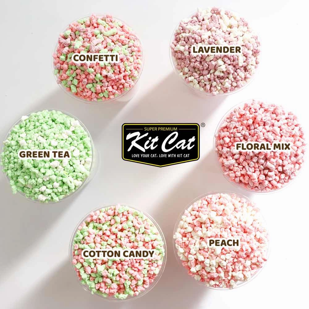 Kit Cat Snow Peas Confetti Antibacterial Clumping Cat Litter 7L