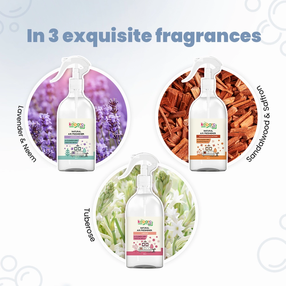 Koparo Clean Natural Air Freshener Lavender & Neem Fragrance (Pet Safe)