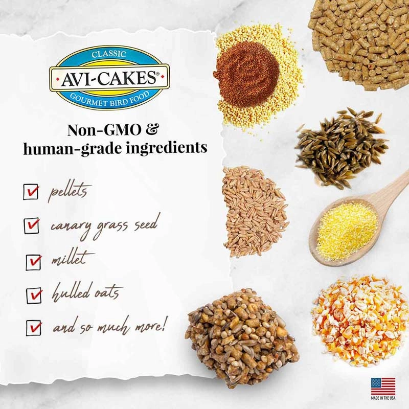 Lafeber Classic Avi-Cakes for Macaw & Cockatoo, 1 lb bag
