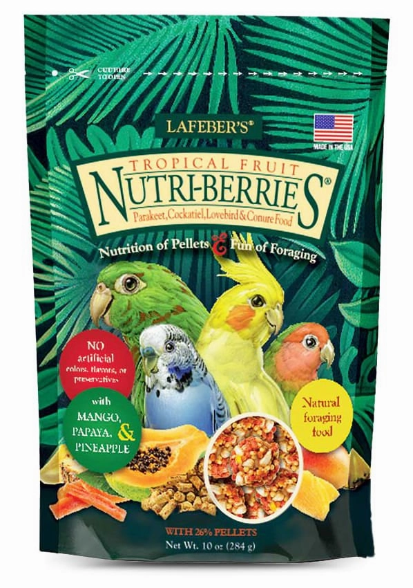 Lafeber Cockatiel Tropical Fruit Nutri-Berries, 10 oz bag