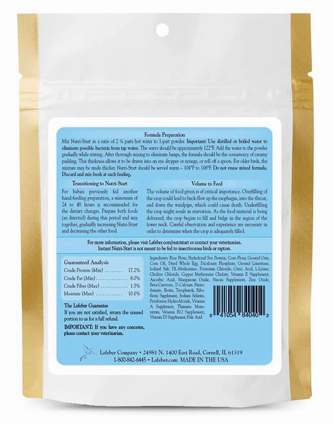 Lafeber Instant Nutri-Start Baby Bird Food