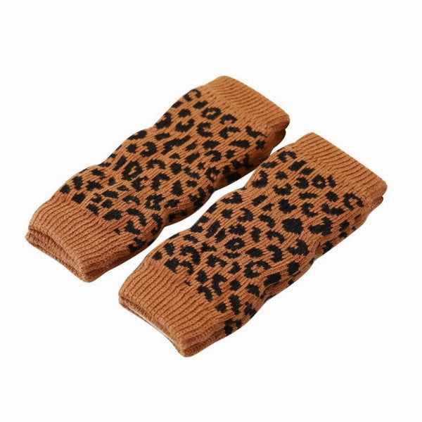 Leopard Dog Leg Warmers