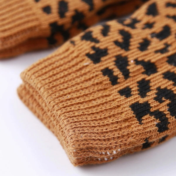 Leopard Dog Leg Warmers