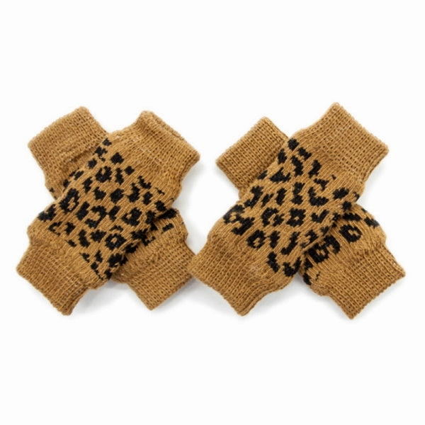 Leopard Dog Leg Warmers