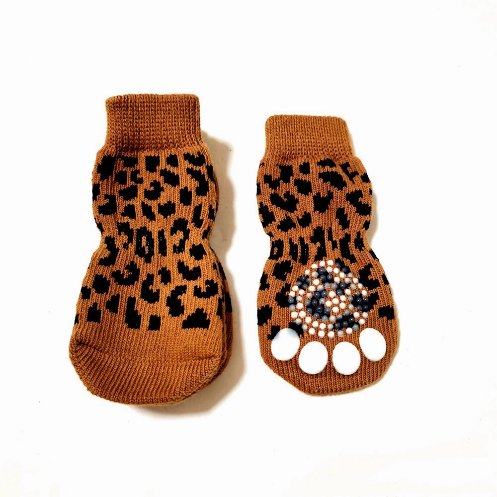 Leopard Dog Socks